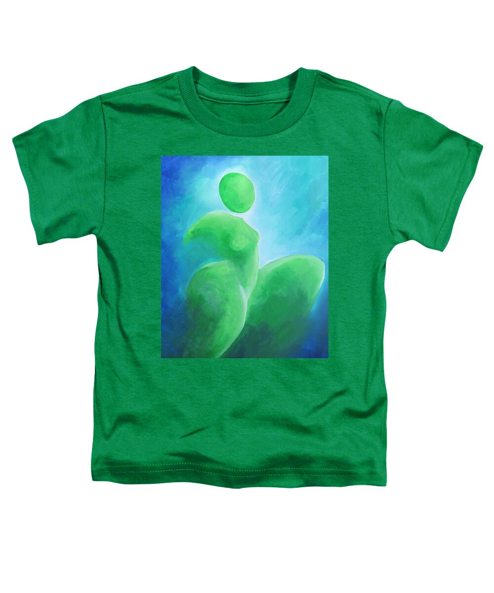 Figurative Abstract Toddler T-Shirt featuring the painting Feeling... free by Jennifer Hannigan-Green