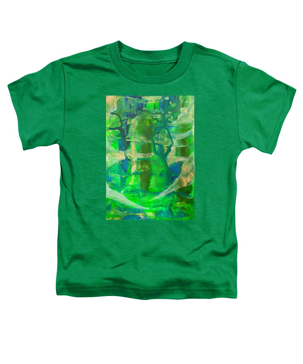 Gamma 23 Toddler T-Shirt featuring the painting Gamma #23 Abstract by Sensory Art House