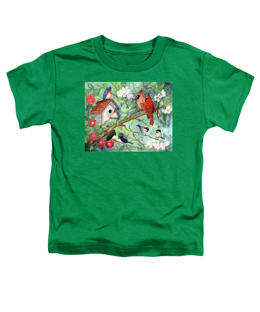 Springtime Toddler T-Shirt featuring the painting It's A Spring Thing by Marilyn Smith
