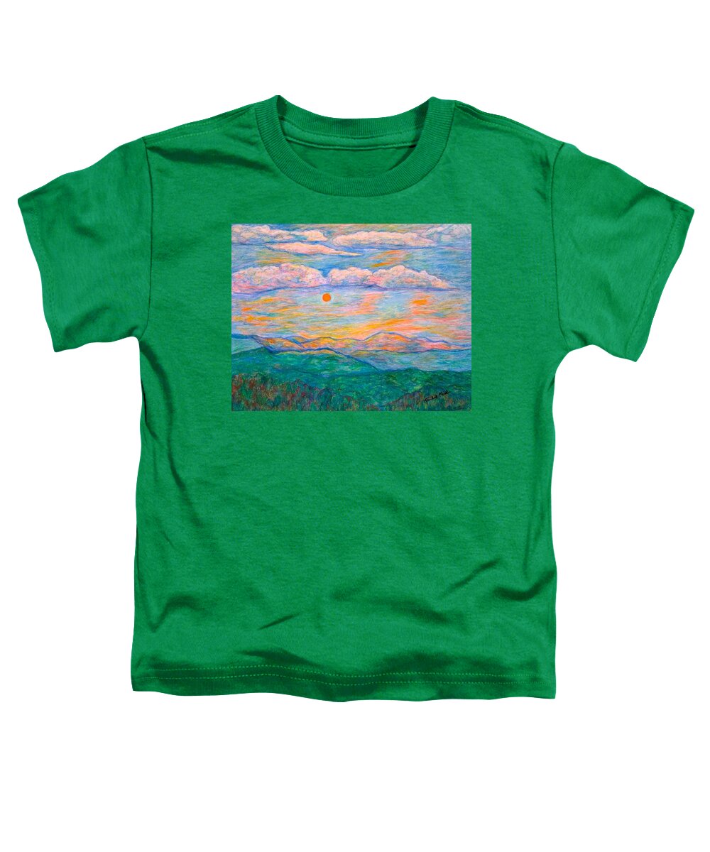 Sunrise Toddler T-Shirt featuring the pastel Morning Color Dance by Kendall Kessler