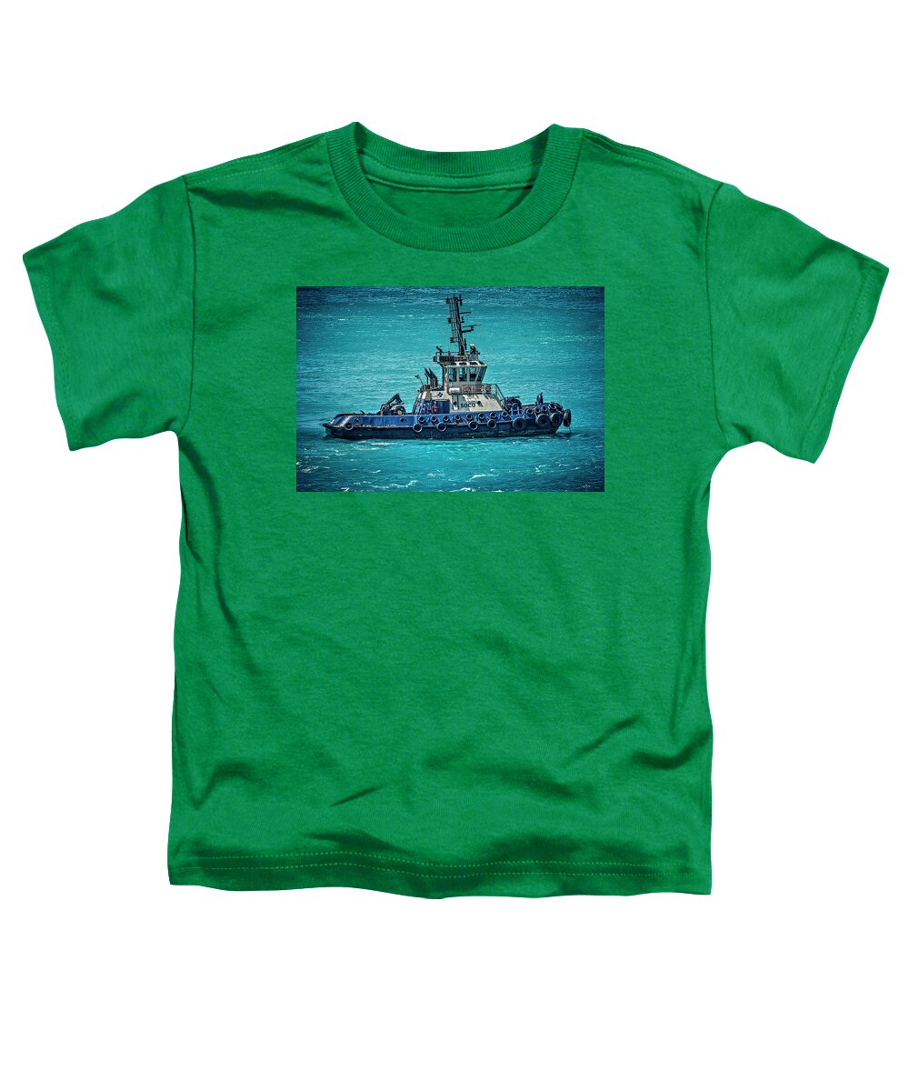 Boat Toddler T-Shirt featuring the photograph Salvage Tug Boat by Pheasant Run Gallery
