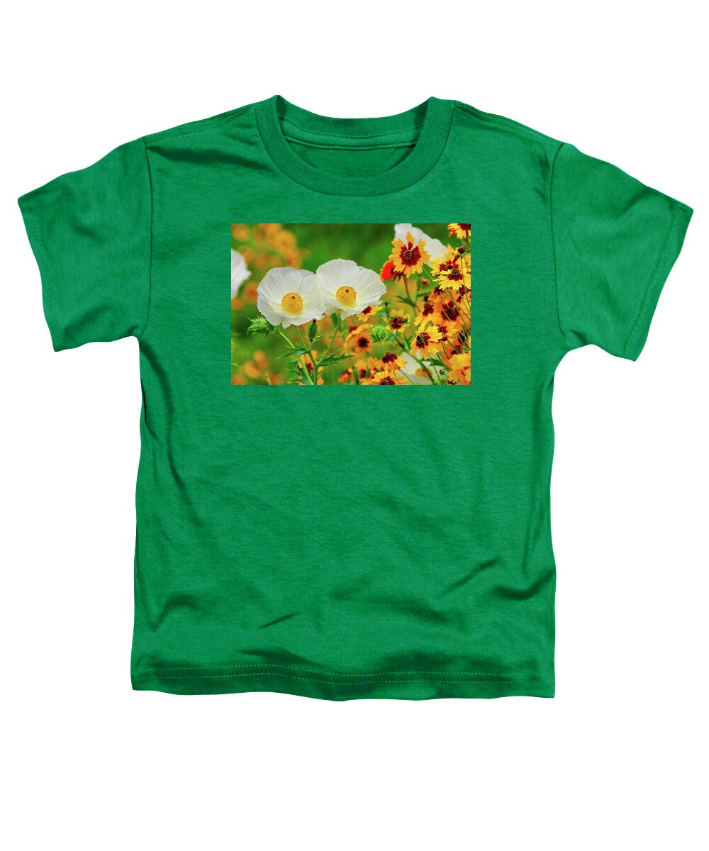 Texas Wildflowers Toddler T-Shirt featuring the photograph Texas Wildflowers by Lynn Bauer