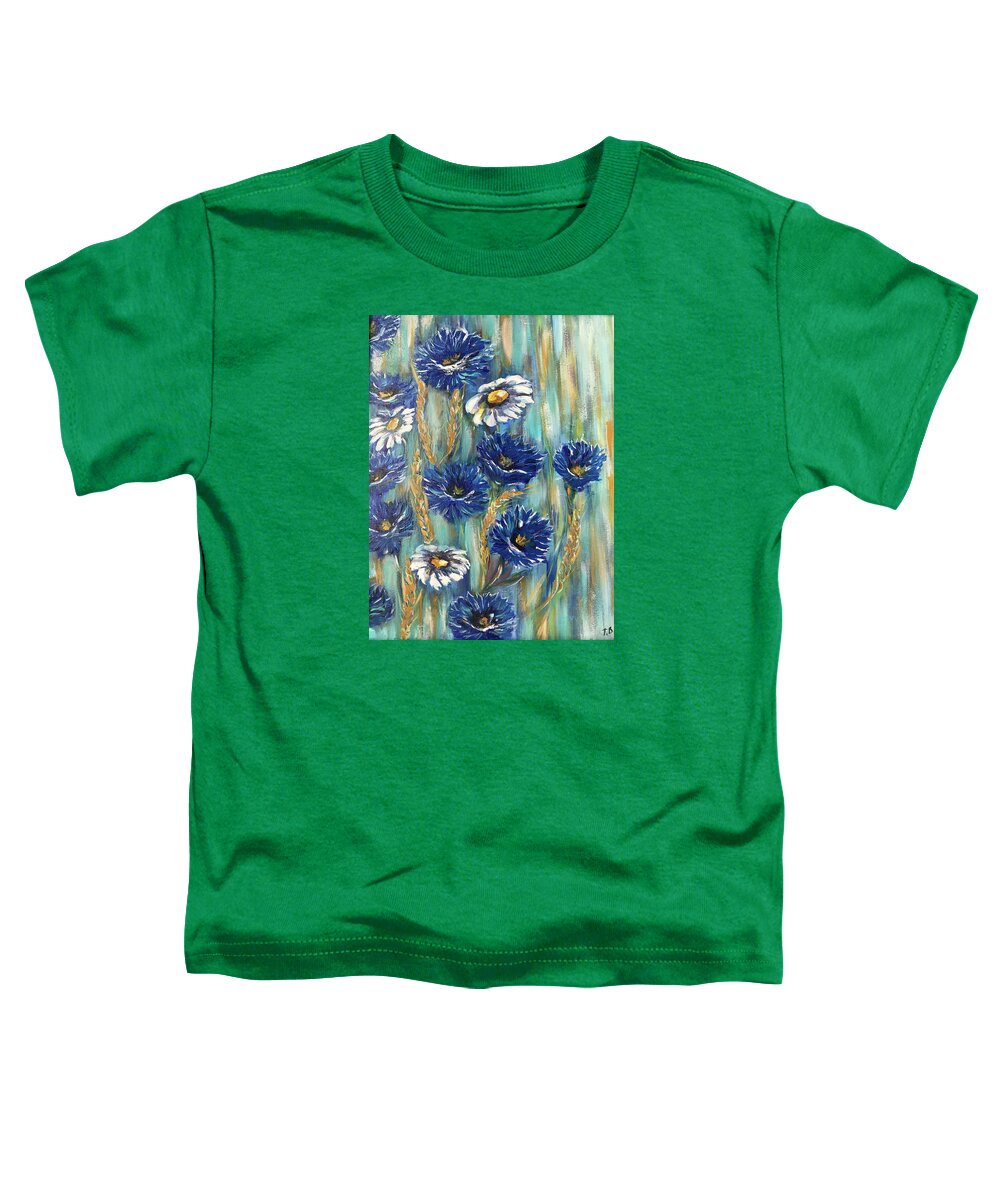 Acrylic Toddler T-Shirt featuring the painting August mood by Tetiana Bielkina