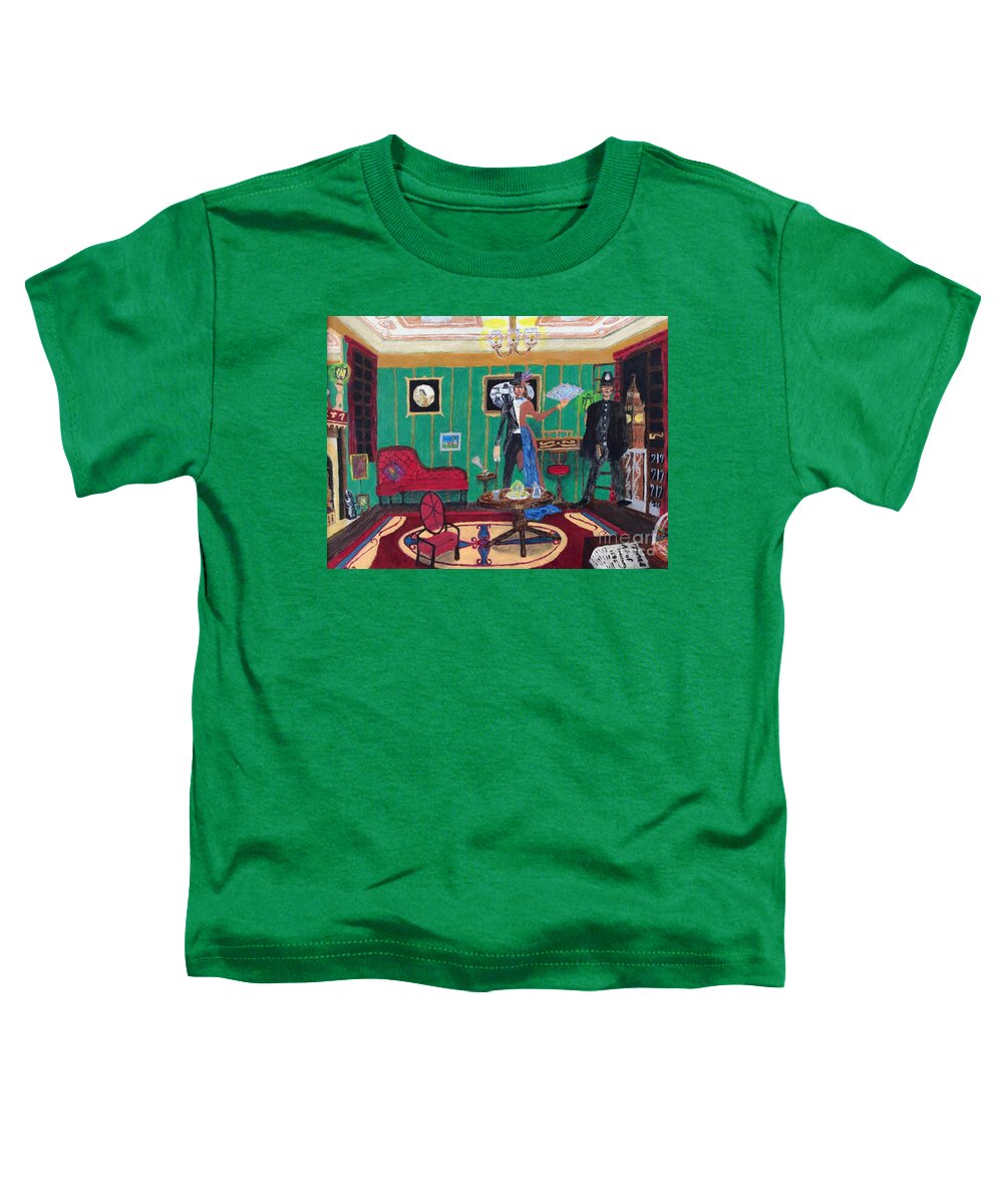 Lgbtq Toddler T-Shirt featuring the painting Crime of Diversity 1885 by David Westwood