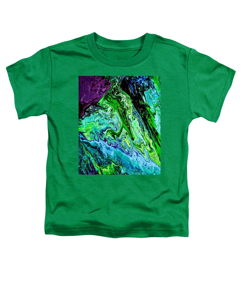 Emerald Toddler T-Shirt featuring the painting Emerald Isle by Anna Adams