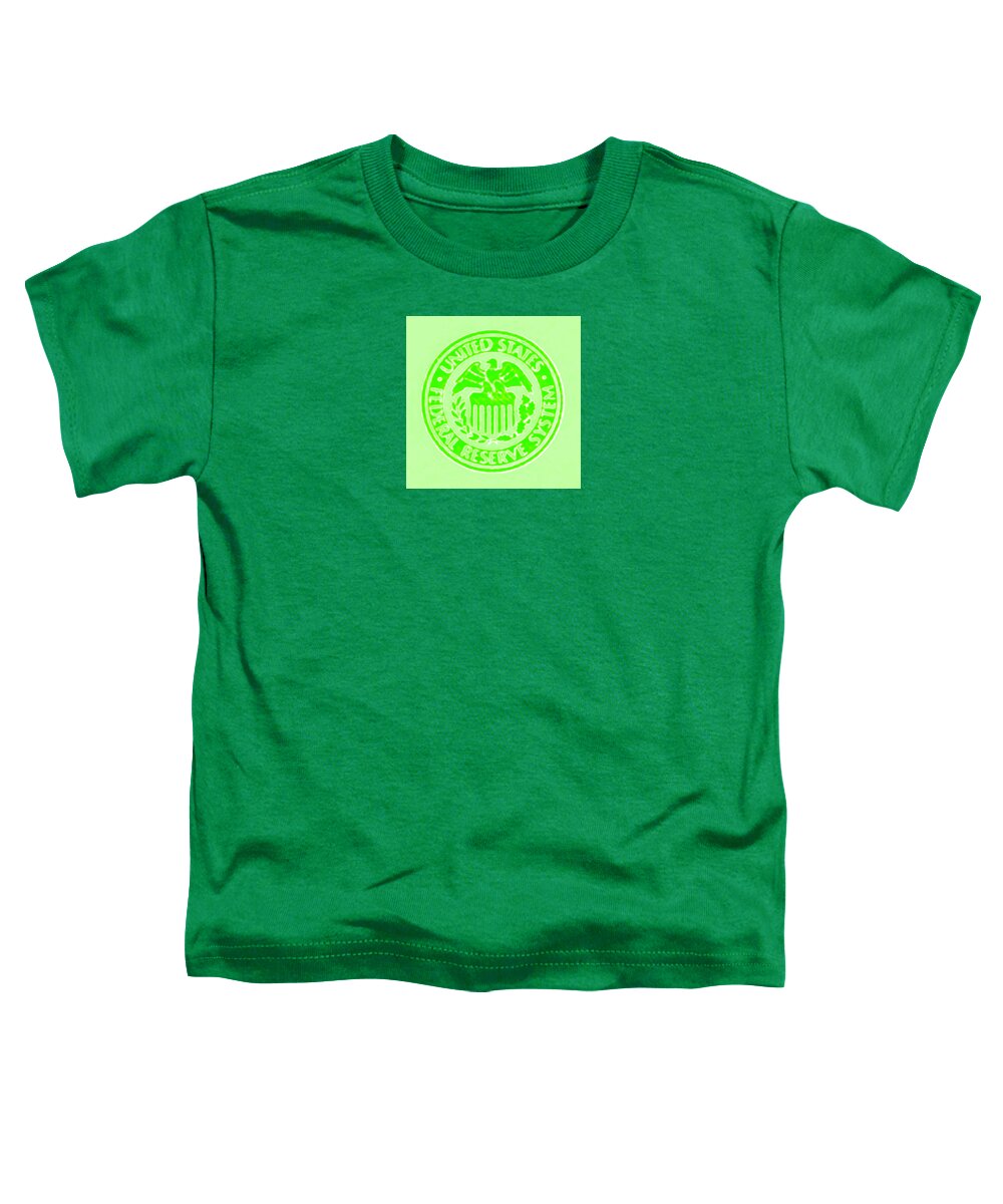 Wunderle Art Toddler T-Shirt featuring the digital art Federal Reserve Seal by Wunderle