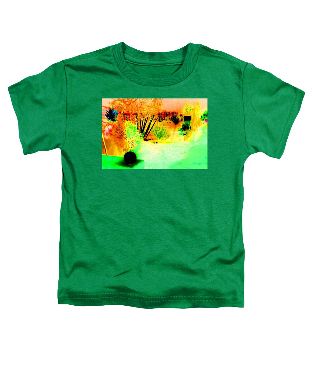 Abstract Toddler T-Shirt featuring the digital art Geometric Forms in the Wild by T Oliver