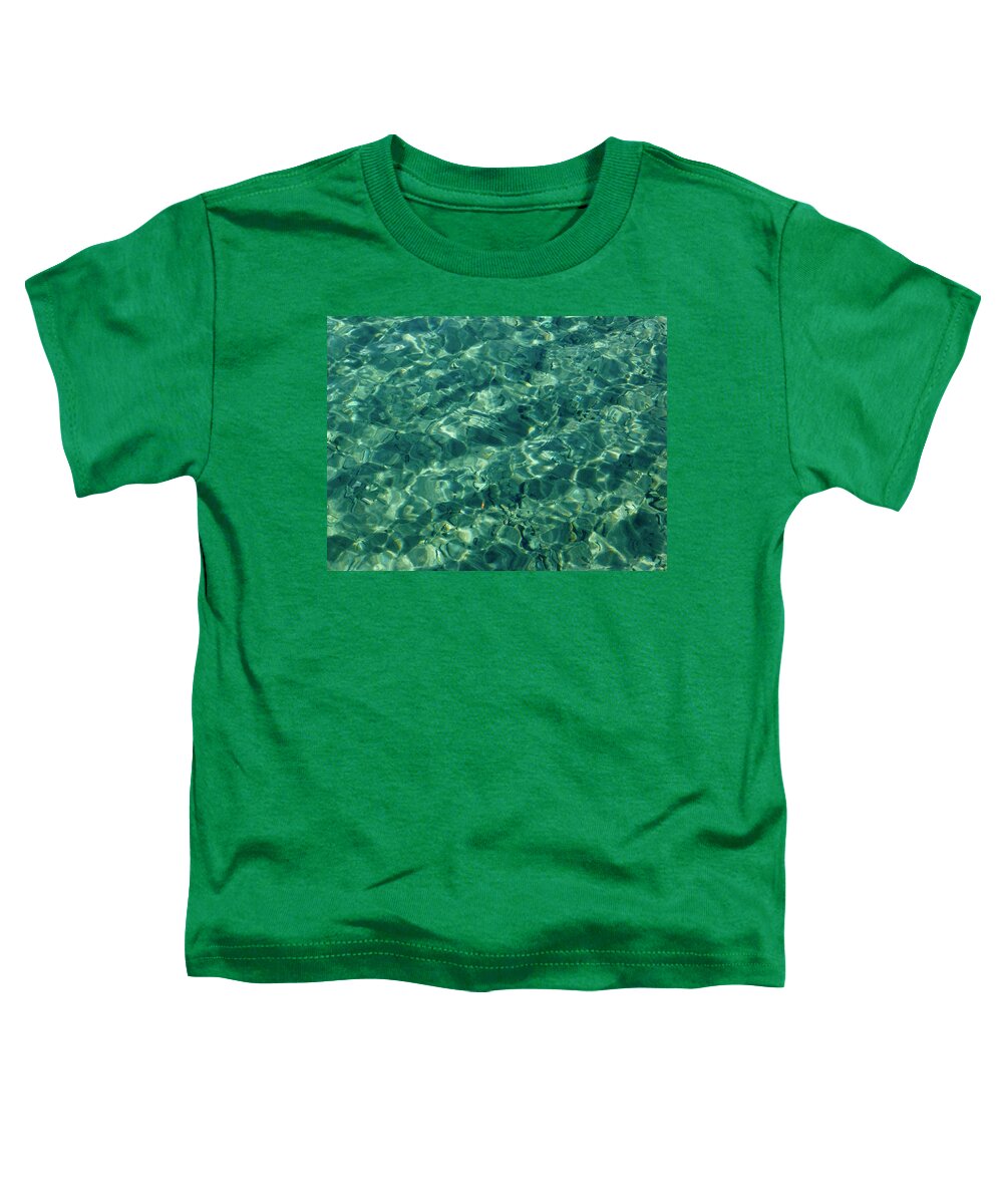 Abstract Toddler T-Shirt featuring the photograph Lake Crescent Closeup by Amelia Racca