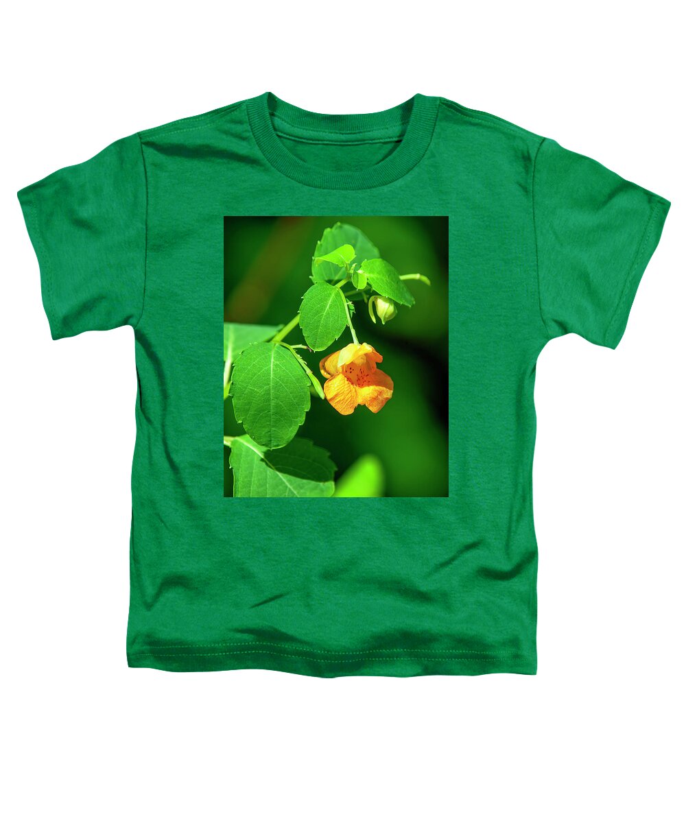 Balsam Family Toddler T-Shirt featuring the photograph Orange Jewelweed DFL1221 by Gerry Gantt