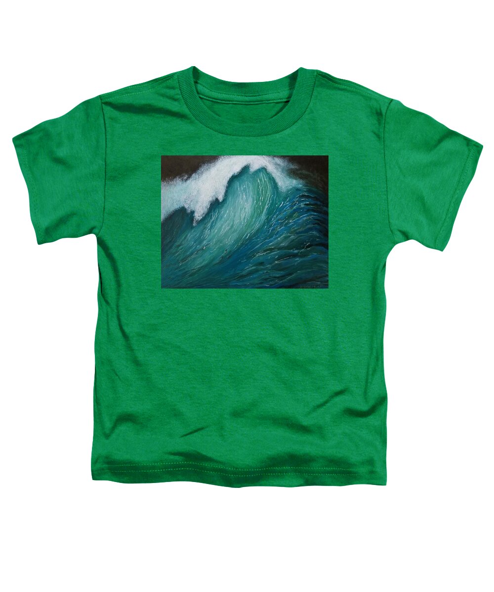 Painting Toddler T-Shirt featuring the painting The Wave by Jimmy Chuck Smith