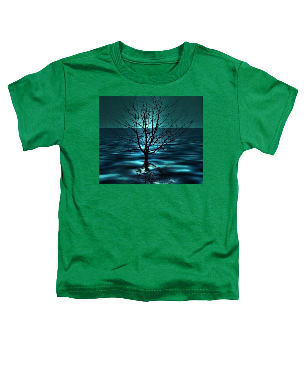 Tree In Ocean Toddler T-Shirt featuring the photograph Tree in Ocean by Marianna Mills