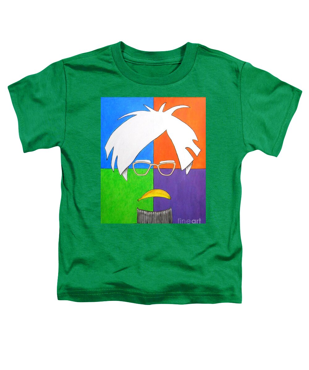Andy Warhol Toddler T-Shirt featuring the painting Warhol by Jayne Somogy