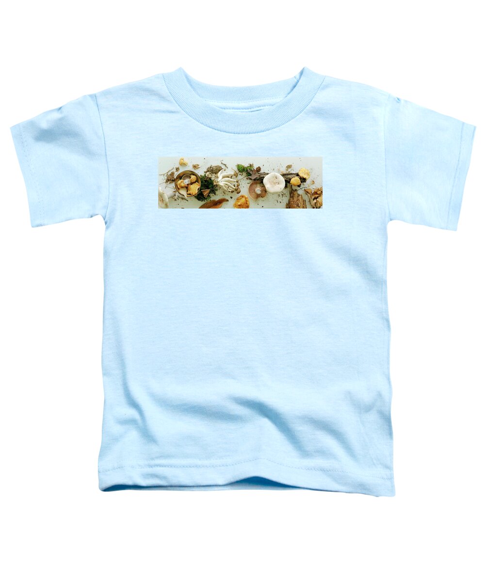 Fruits Toddler T-Shirt featuring the photograph An Assortment Of Mushrooms by Romulo Yanes