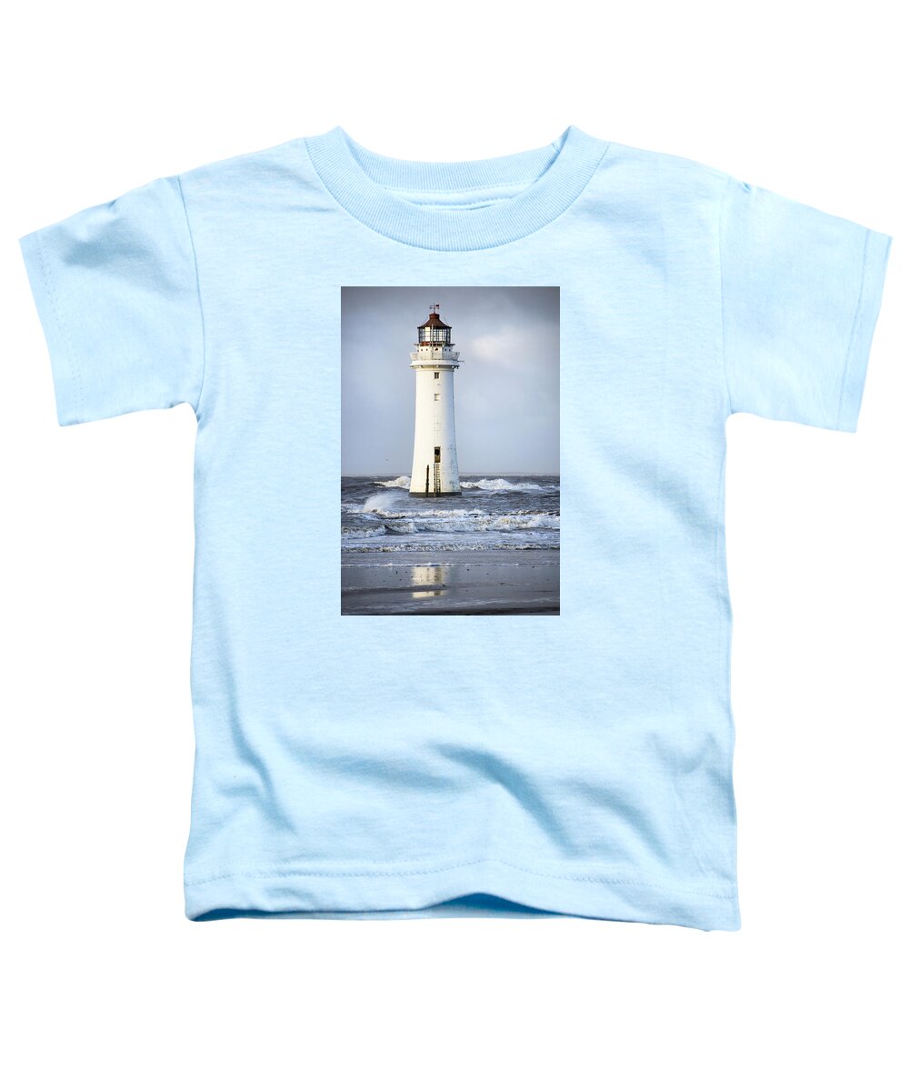 Storm Toddler T-Shirt featuring the photograph Fort Perch Lighthouse by Spikey Mouse Photography