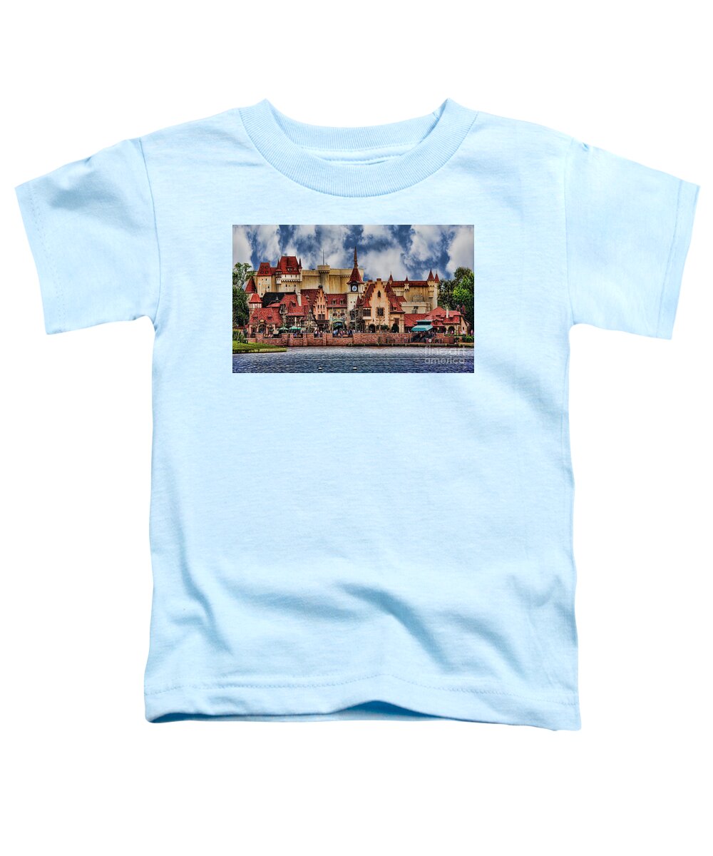 German Lakeside Castle Toddler T-Shirt featuring the photograph German Lakeside Castle #1 by Lee Dos Santos