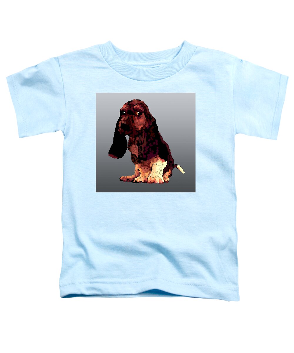 Puppy Toddler T-Shirt featuring the digital art I'il Jill by R Allen Swezey