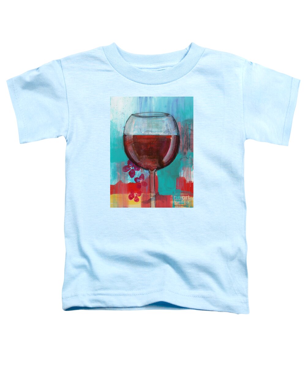 Wine Toddler T-Shirt featuring the painting Let it Breathe by Robin Pedrero