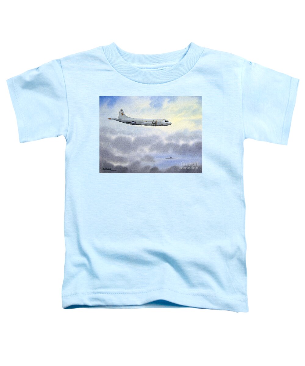 Aircraft Paintings Toddler T-Shirt featuring the painting P-3 Orion by Bill Holkham