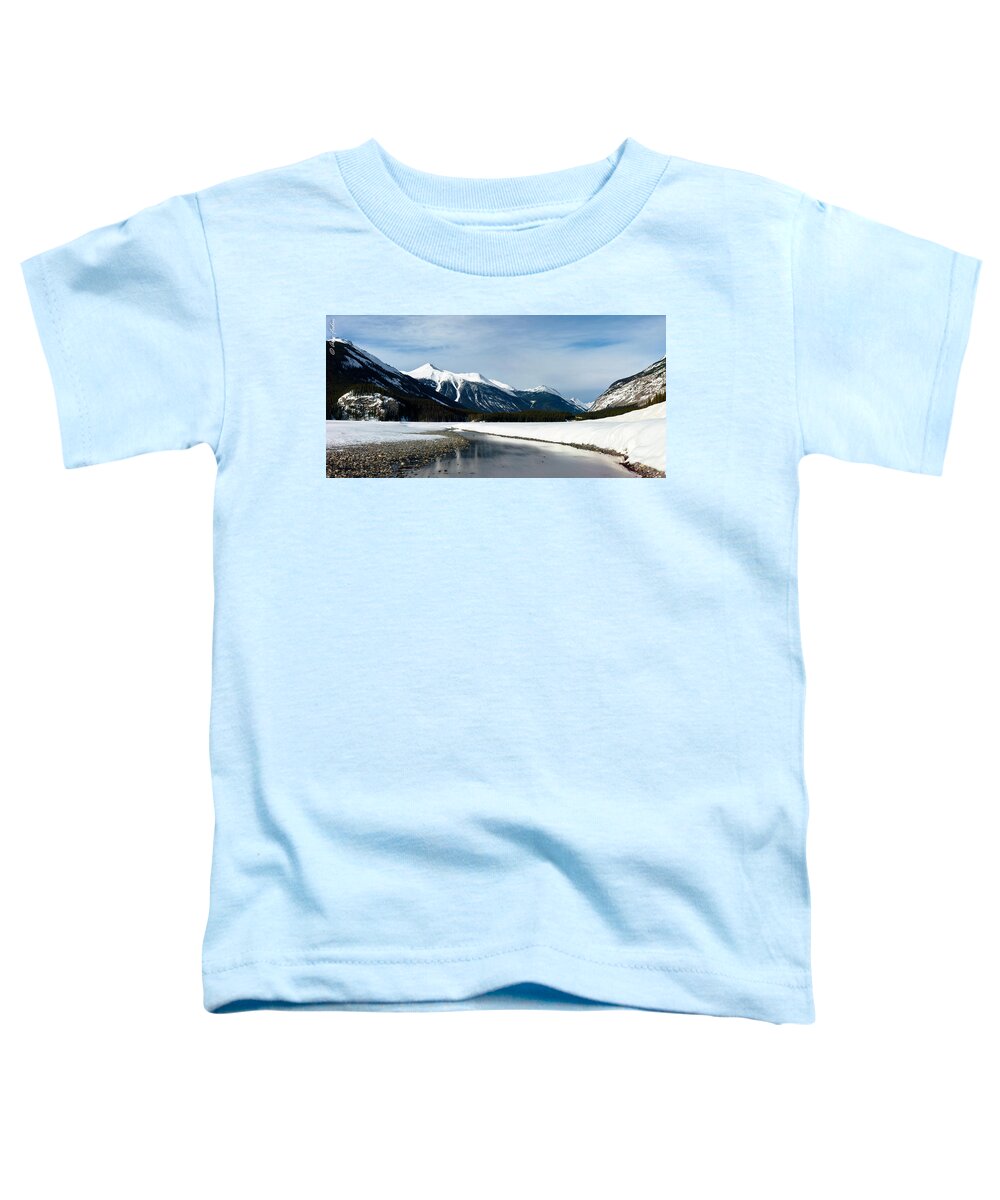 Winter Toddler T-Shirt featuring the photograph Winter Creek #2 by Alexander Fedin