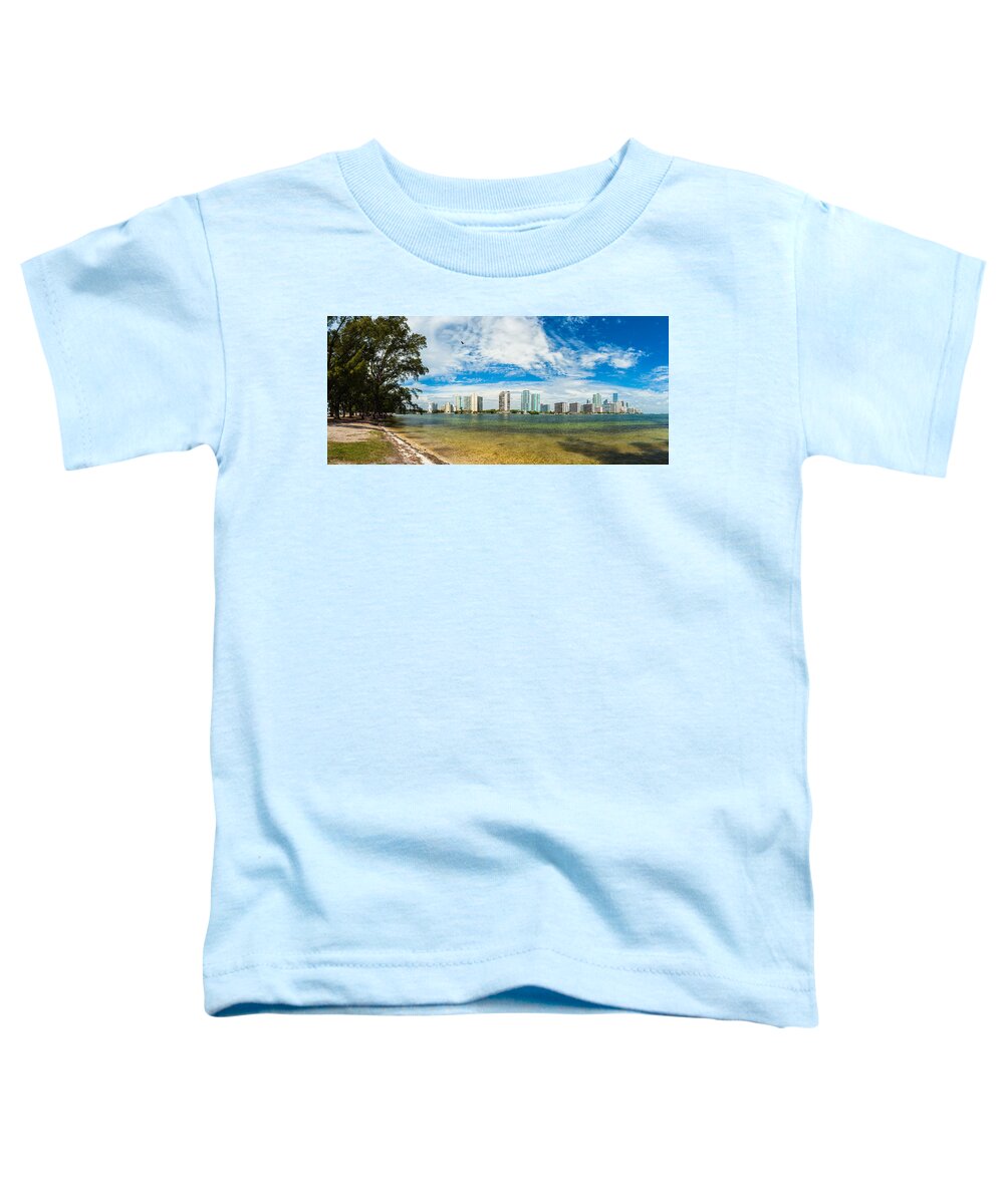 Architecture Toddler T-Shirt featuring the photograph Miami Skyline #20 by Raul Rodriguez
