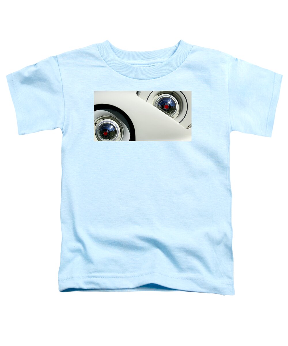 Automobile Toddler T-Shirt featuring the photograph Streamlined in White #2 by Joe Kozlowski