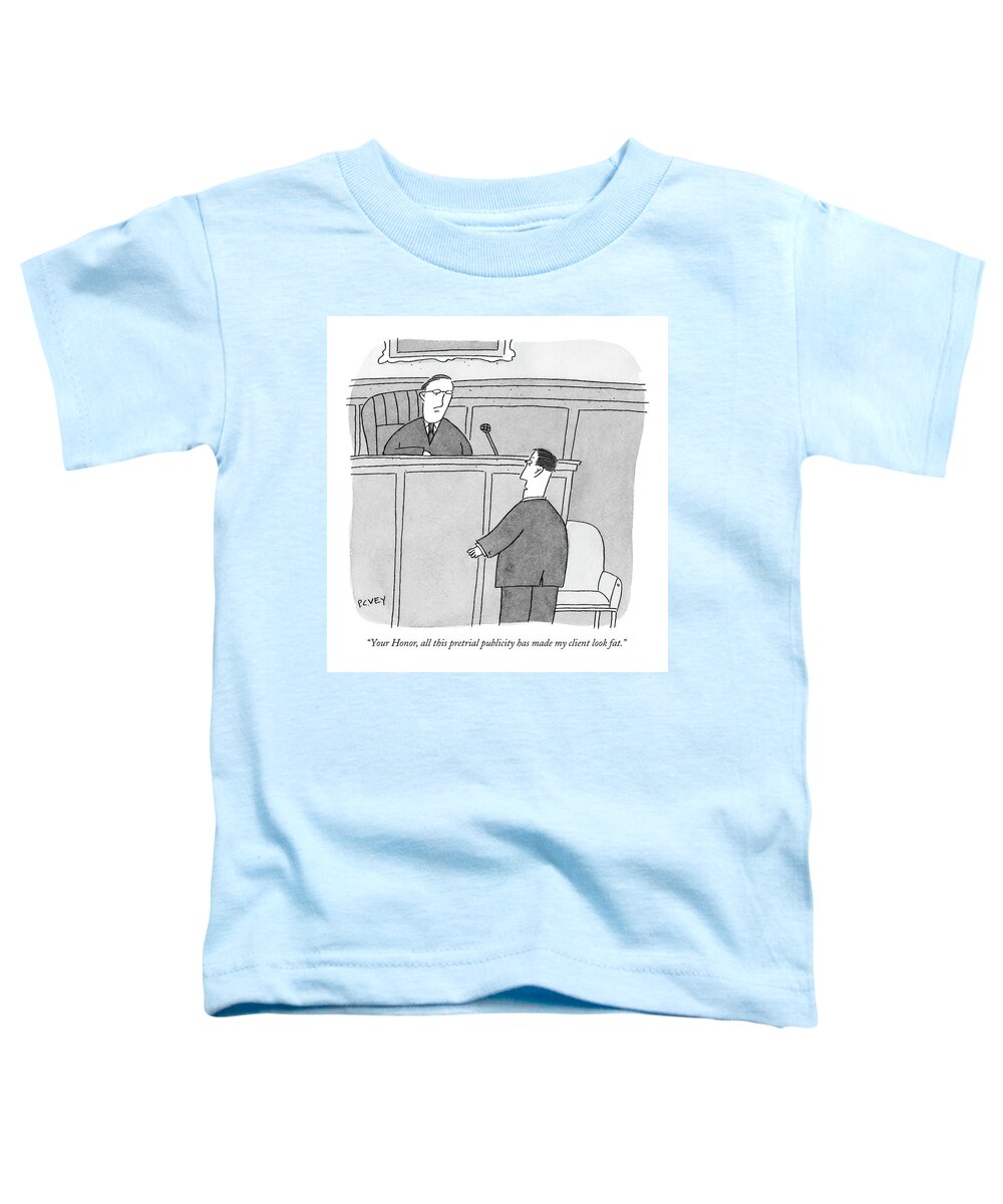 Fitness Law Lawyers Judges Courtrooms

(lawyer Speaking To Judge In A Courtroom.) 120950  Pve Peter C. Vey Peter Vey Pc Peter C. Vey P.c. Toddler T-Shirt featuring the drawing Your Honor, All This Pretrial Publicity Has Made by Peter C. Vey