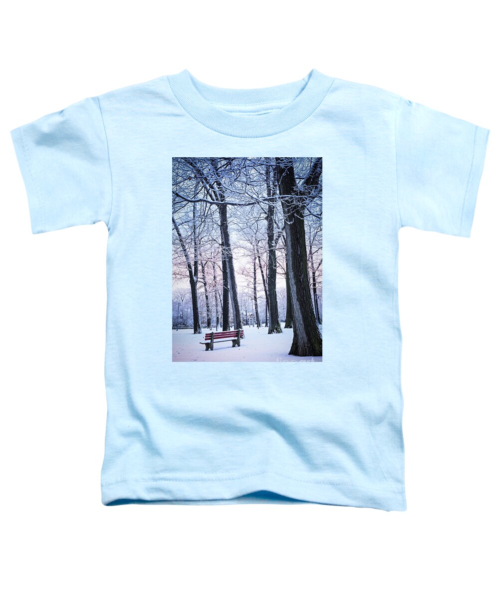 Winter Toddler T-Shirt featuring the photograph Winter park 2 by Elena Elisseeva