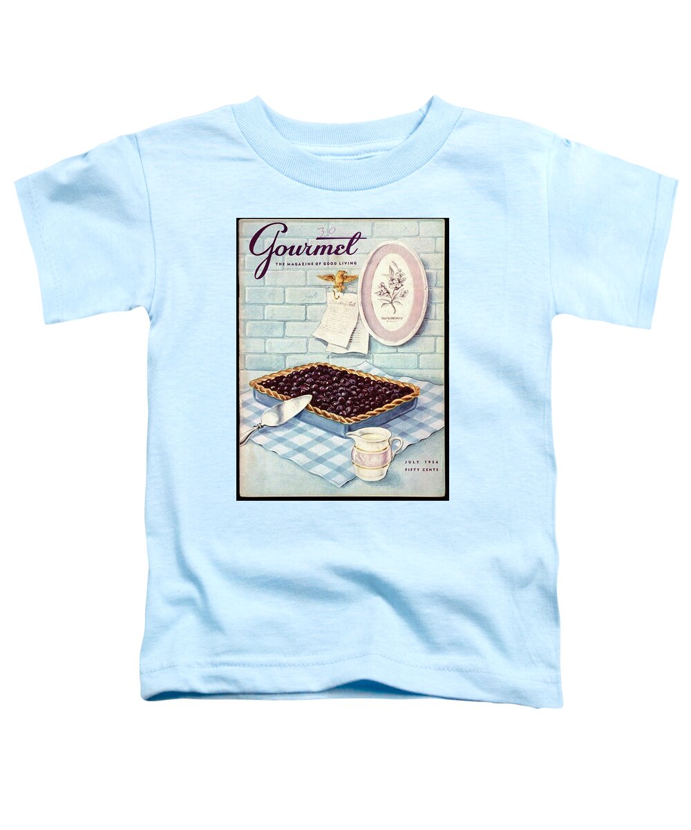 Food Toddler T-Shirt featuring the photograph A Blueberry Tart by Hilary Knight