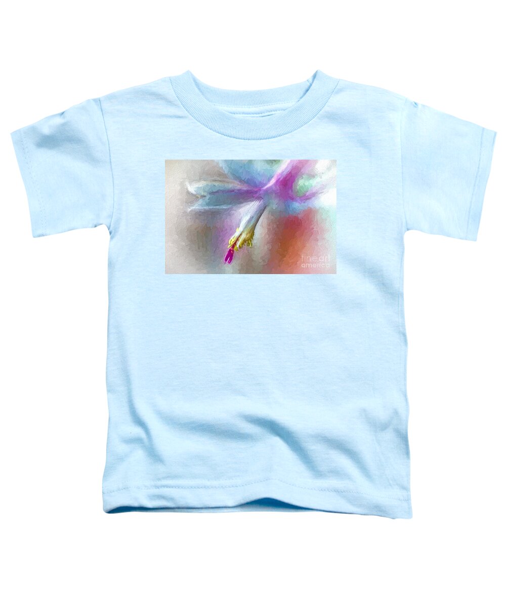 Canvas Prints Toddler T-Shirt featuring the photograph A Painted Christmas Cactus by Dave Bosse