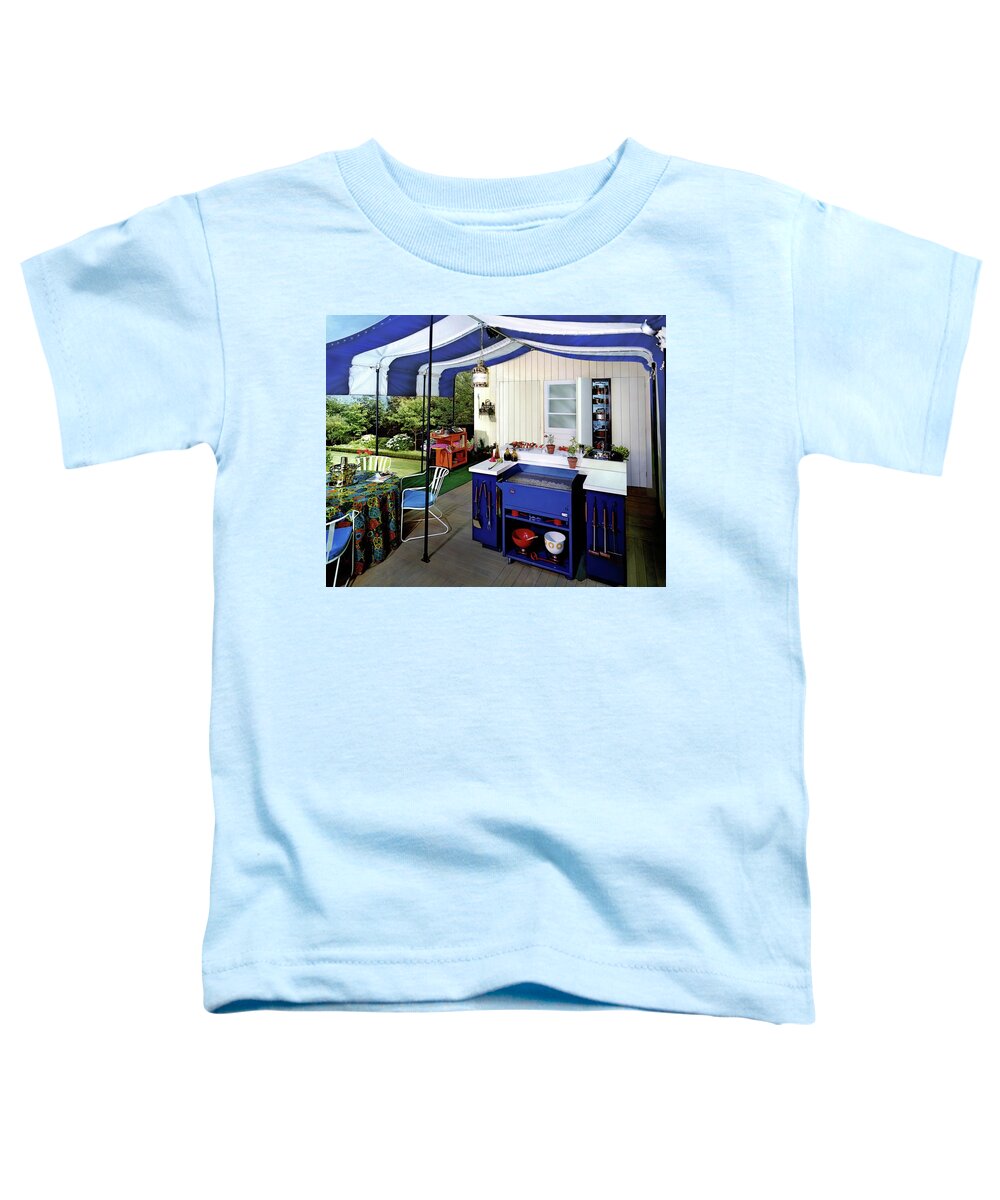 Architecture Toddler T-Shirt featuring the photograph A Patio by Pedro E. Guerrero