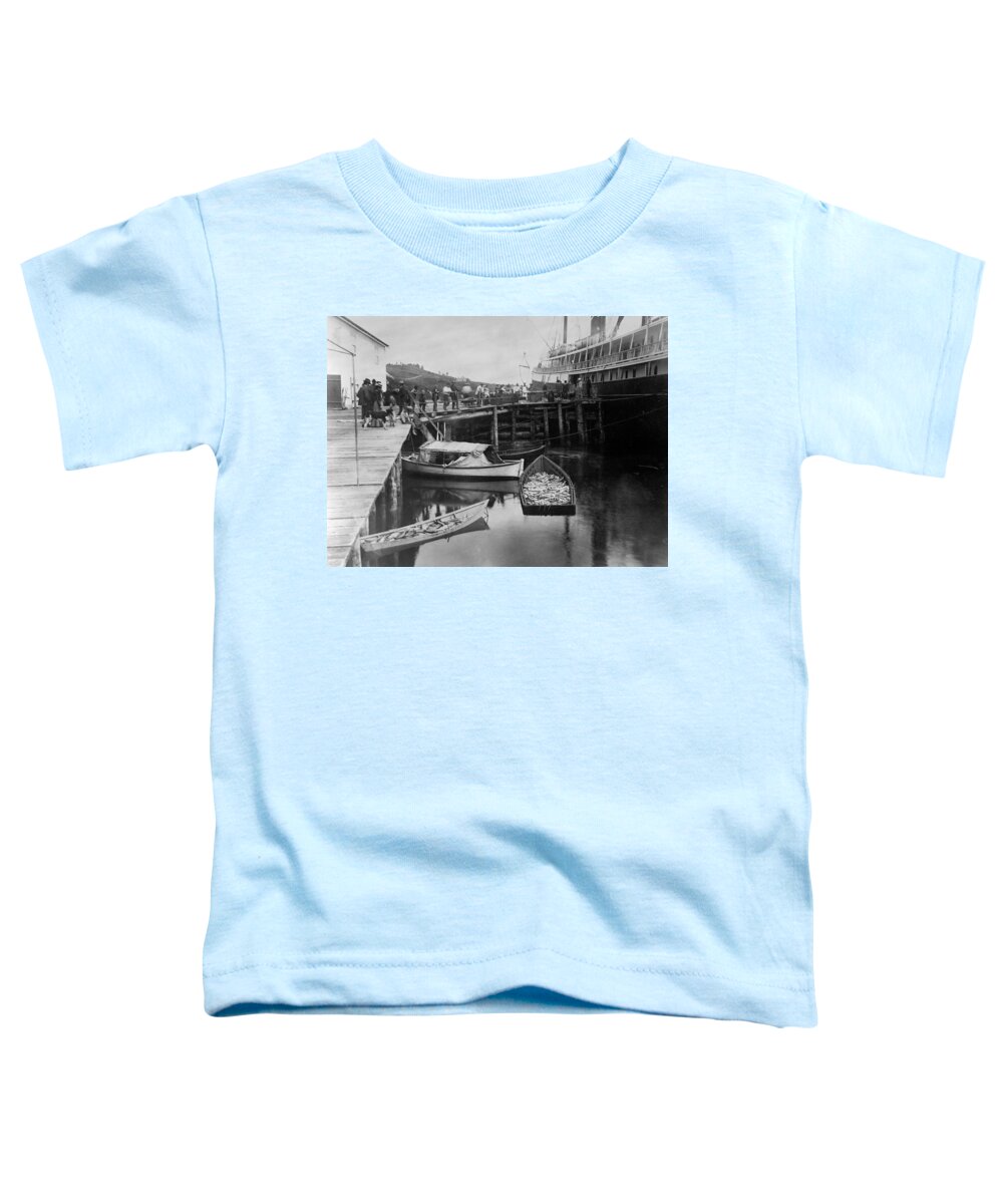 1899 Toddler T-Shirt featuring the photograph Alaska Fishing Boat, 1889 by Granger