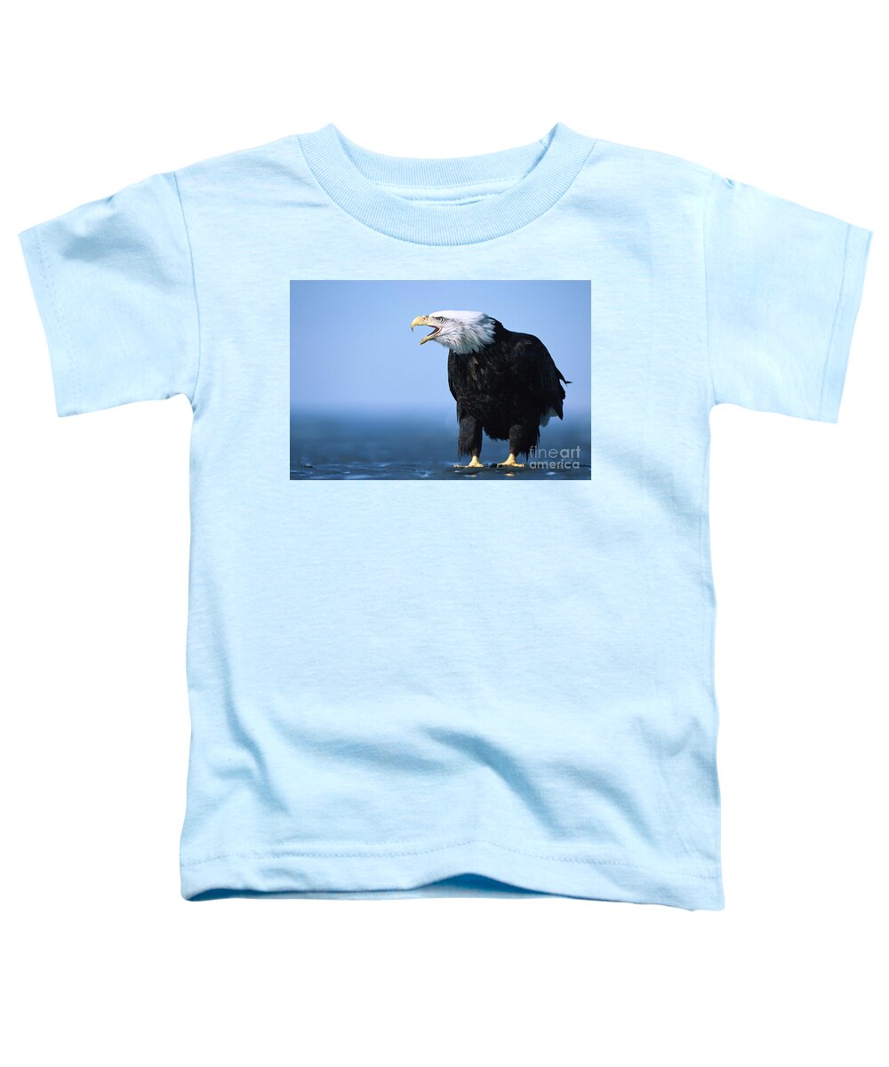 00343912 Toddler T-Shirt featuring the photograph Bald Eagle Calling by Yva Momatiuk John Eastcott