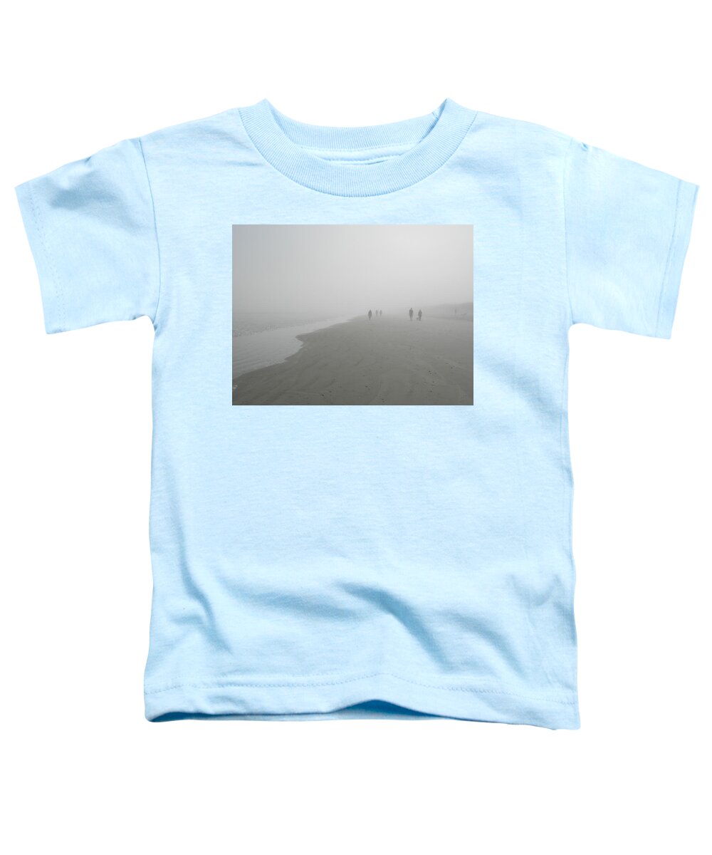 Beach Toddler T-Shirt featuring the photograph Beach in Cloud by Deborah Ferree