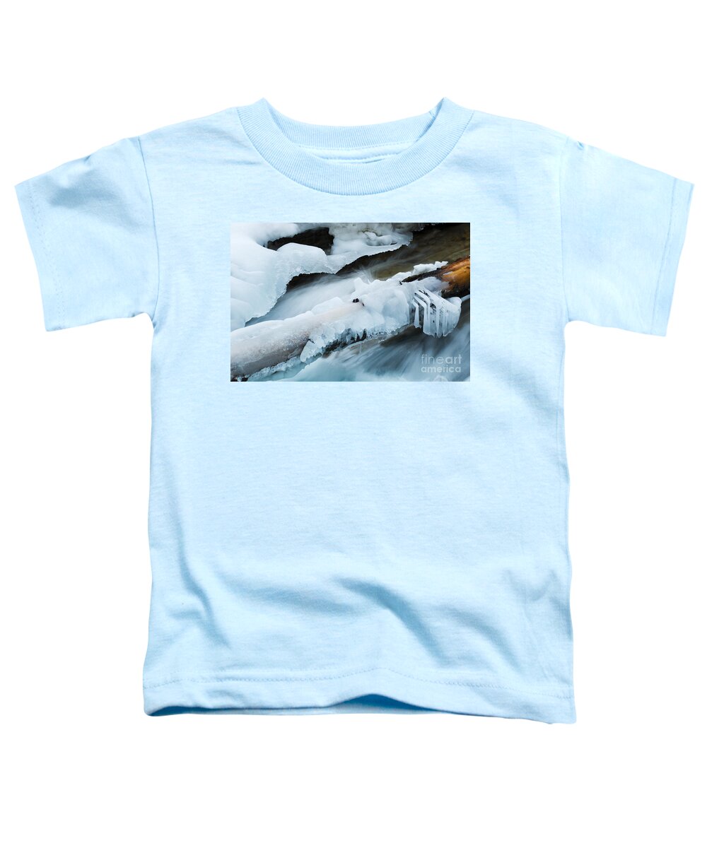 Ice Toddler T-Shirt featuring the photograph Beauty Of Winter Ice Canada 1 by Bob Christopher