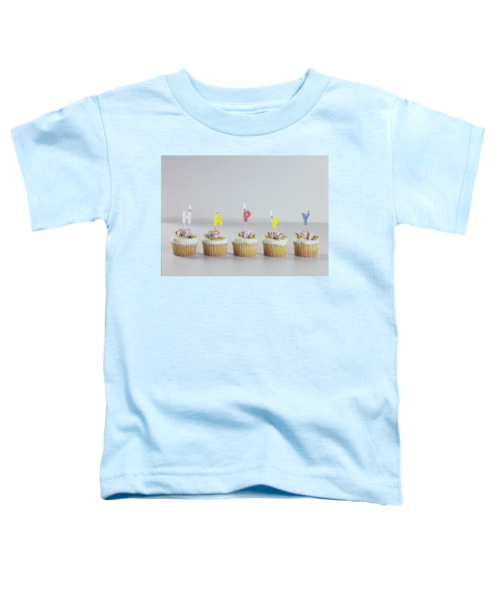 Cooking Toddler T-Shirt featuring the photograph Birthday Cupcakes by Romulo Yanes