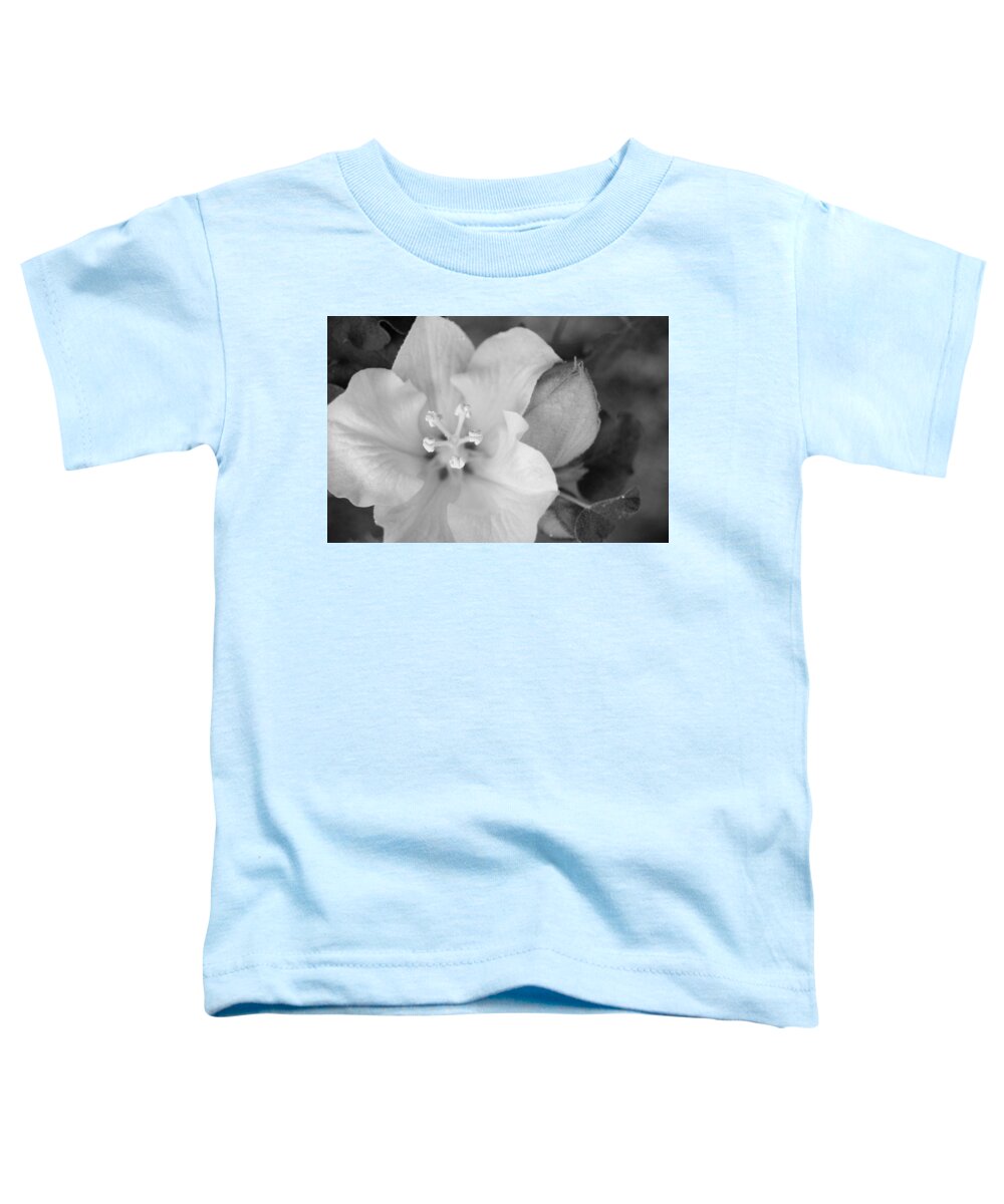 Flower Toddler T-Shirt featuring the photograph Black and White Tree Flower by Amy Fose