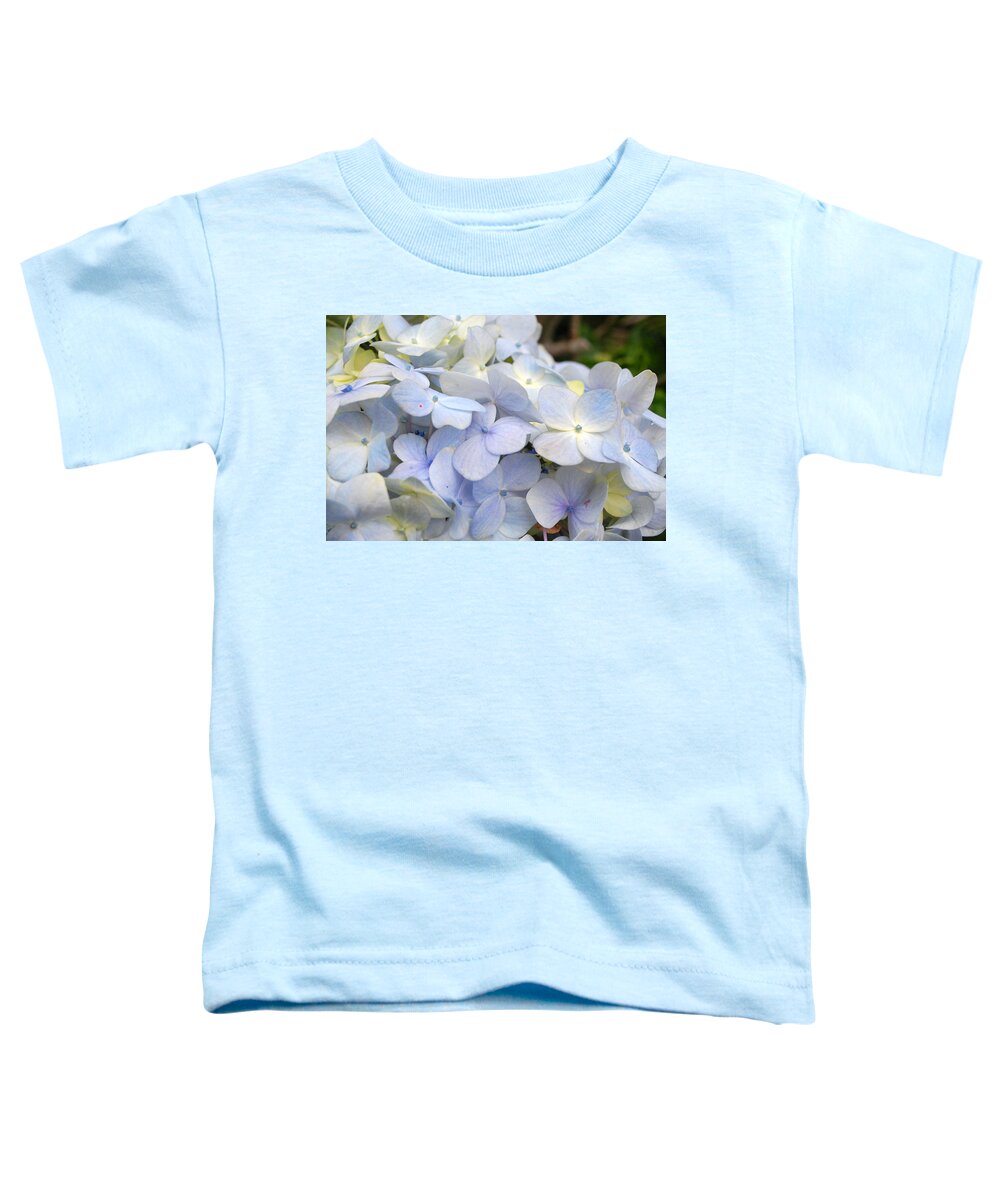 Flower Toddler T-Shirt featuring the photograph Blue Hydrangea Flowers by Amy Fose