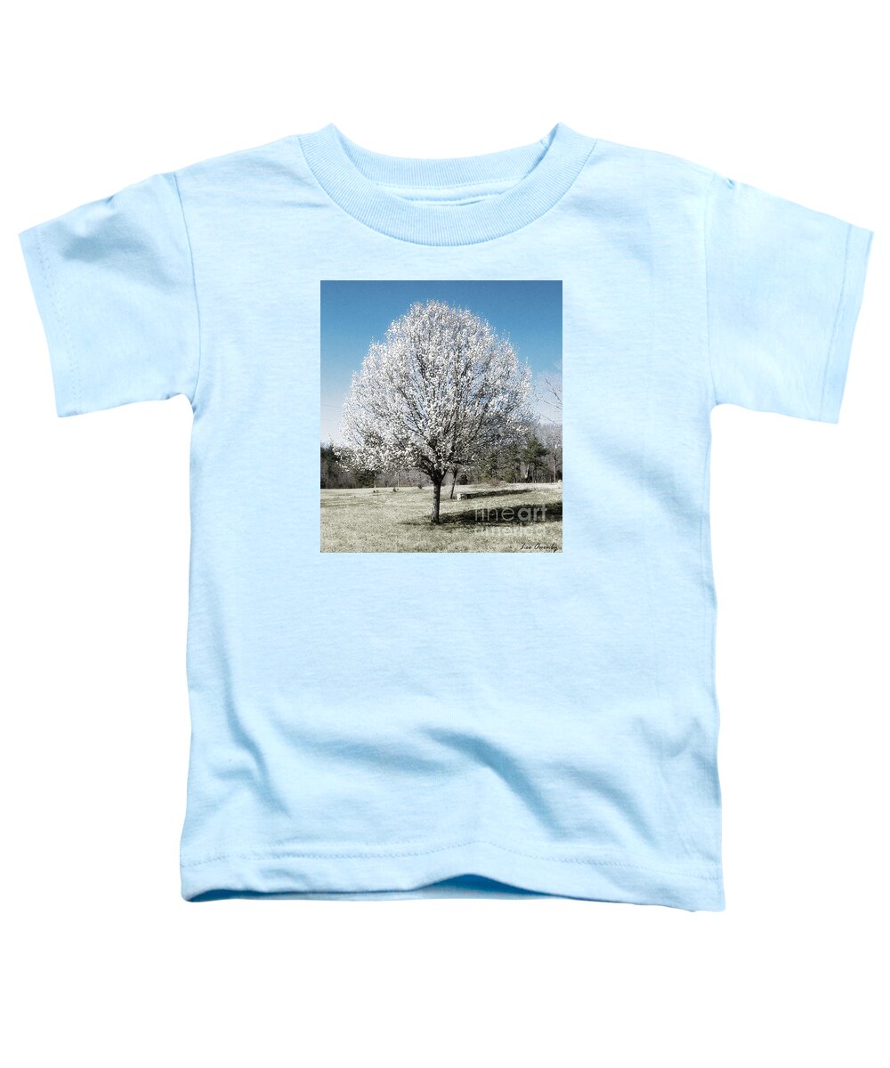 Bradford Pear Toddler T-Shirt featuring the photograph Bradford Pear by Lee Owenby