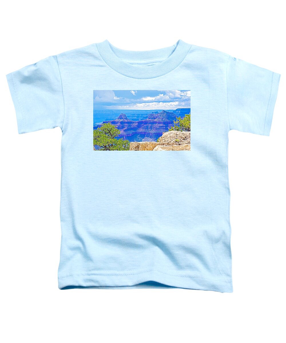 Cape Royal Blue On North Rim/grand Canyon National Park Toddler T-Shirt featuring the photograph Cape Royal Blue on North Rim of Grand Canyon-Arizona by Ruth Hager