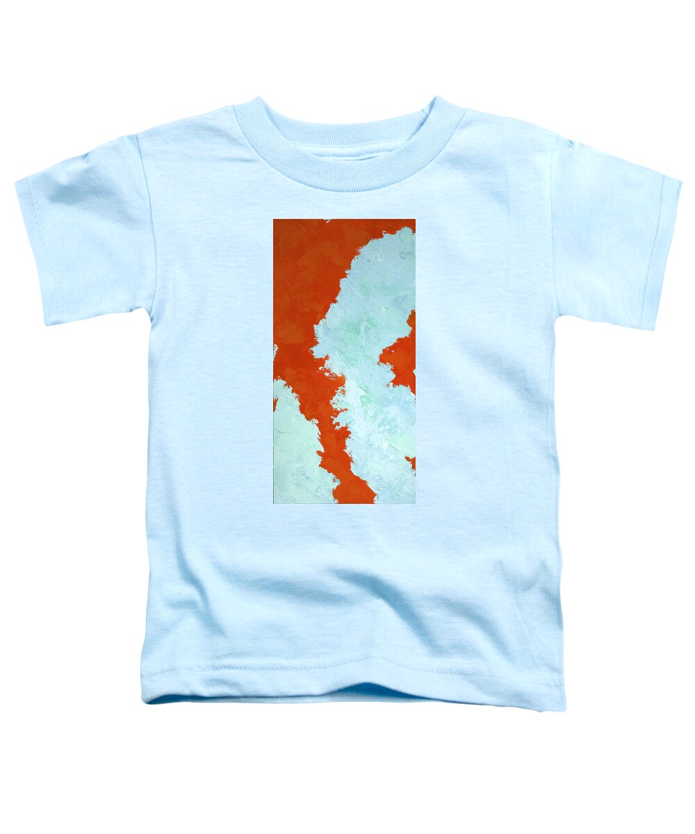 Abstract Toddler T-Shirt featuring the painting Caribbean Cay by Tamara Nelson