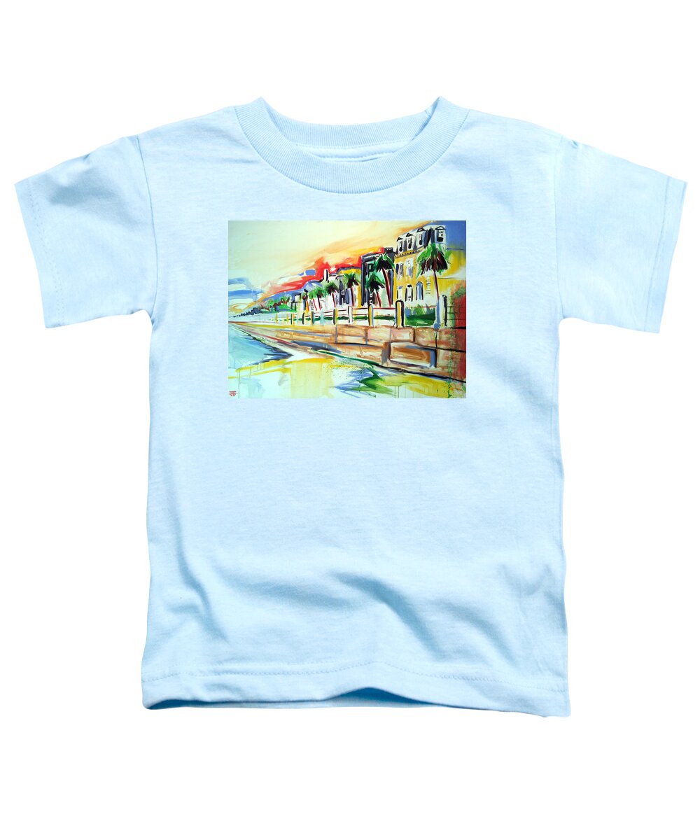  Toddler T-Shirt featuring the painting Charleston by John Gholson