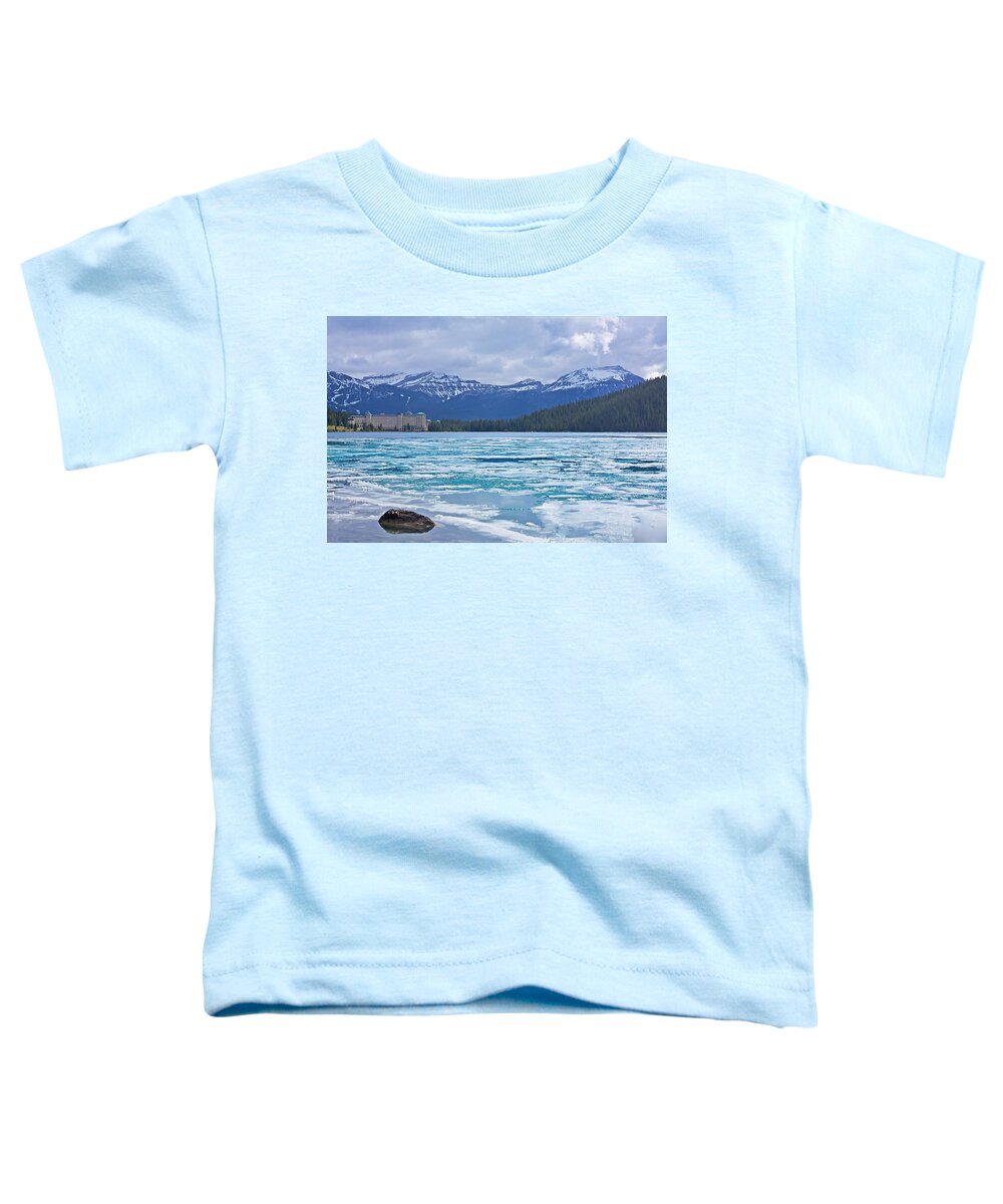 Lake Louise Toddler T-Shirt featuring the photograph Chateau Lake Louise #2 by Stuart Litoff