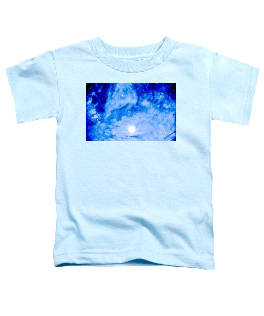 Blue Toddler T-Shirt featuring the photograph ChiLLY NiGHT by Angela J Wright