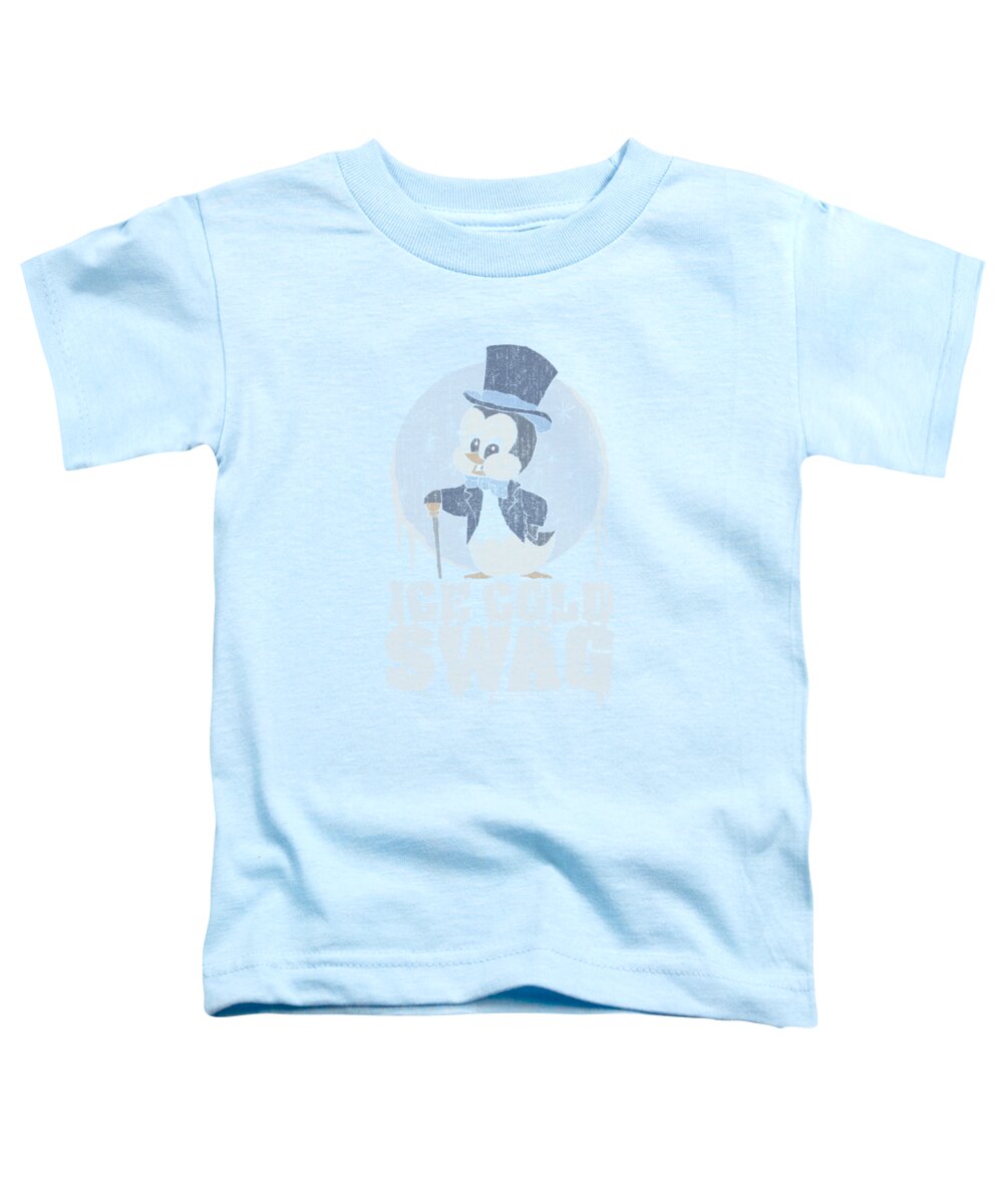 Chilly Whilly Toddler T-Shirt featuring the digital art Chilly Willy - Ice Cold by Brand A