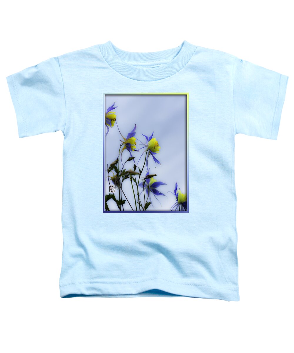 Columbine Flowers Toddler T-Shirt featuring the photograph Columbines by Peter V Quenter