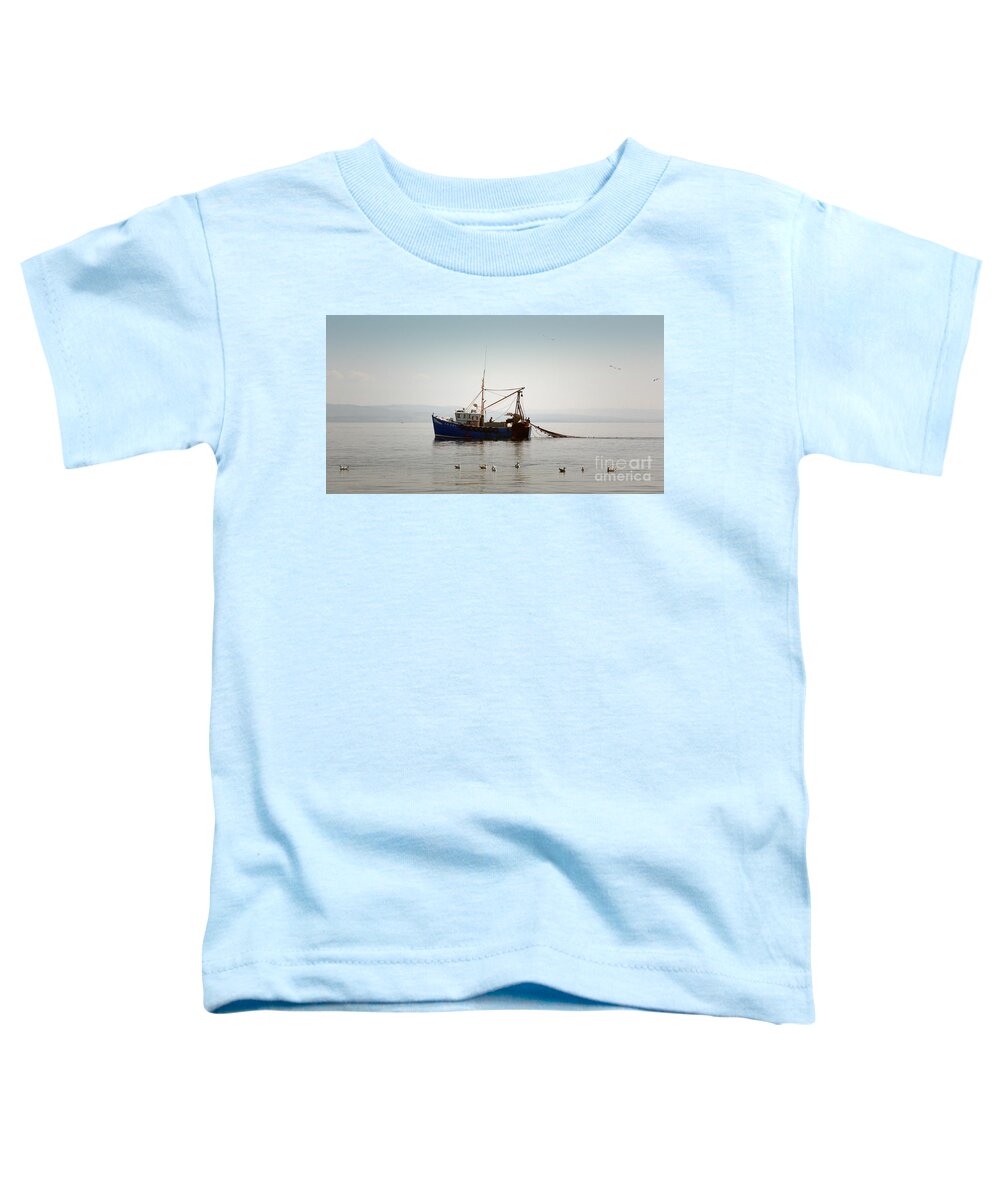 Boat Toddler T-Shirt featuring the photograph Daily Catch by Lynn Bolt