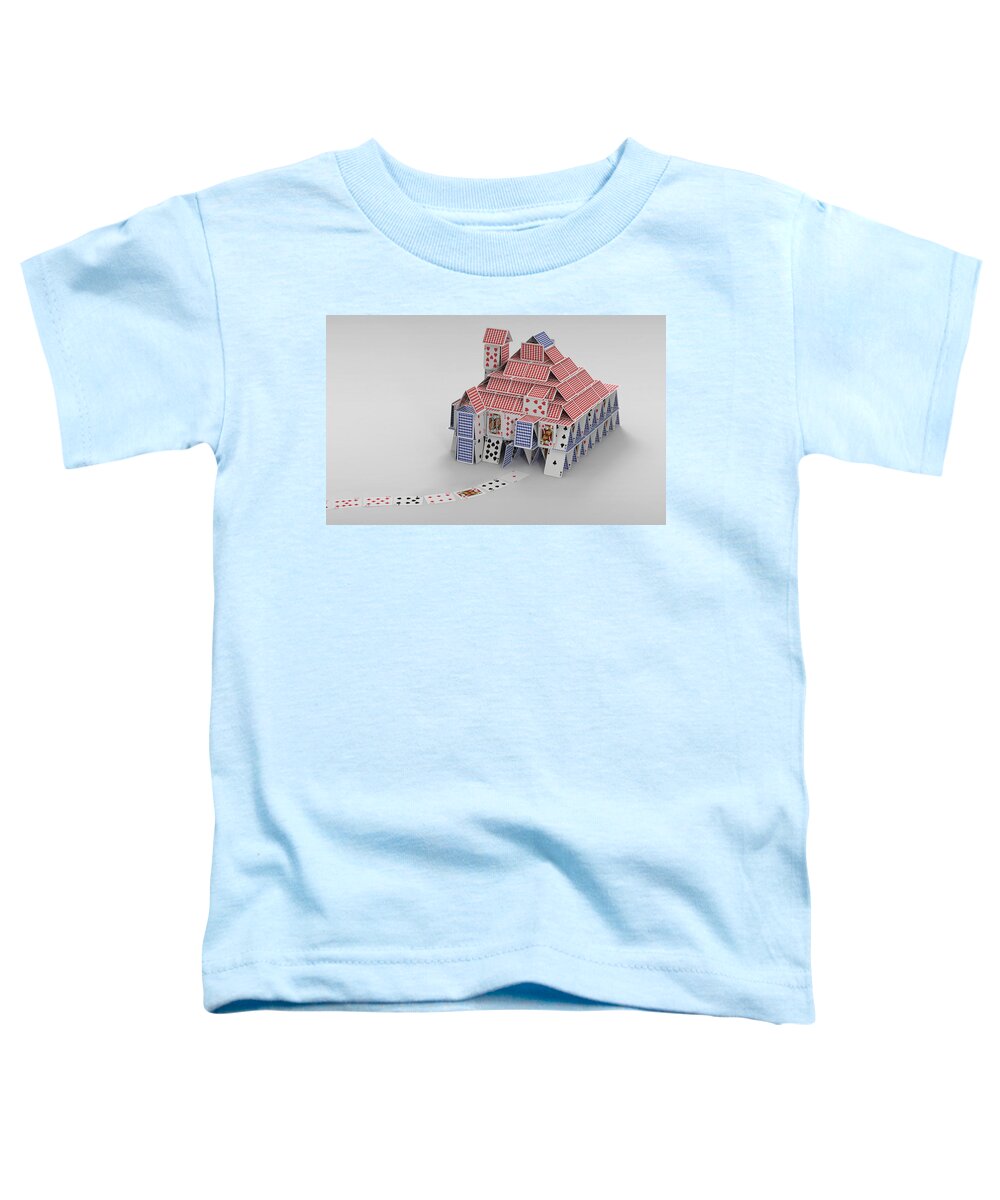 Architectural Toddler T-Shirt featuring the photograph Detached House Of Cards by Ikon Images