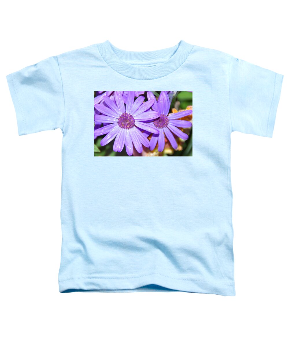 Flower Toddler T-Shirt featuring the photograph Double purple by Aimee L Maher ALM GALLERY