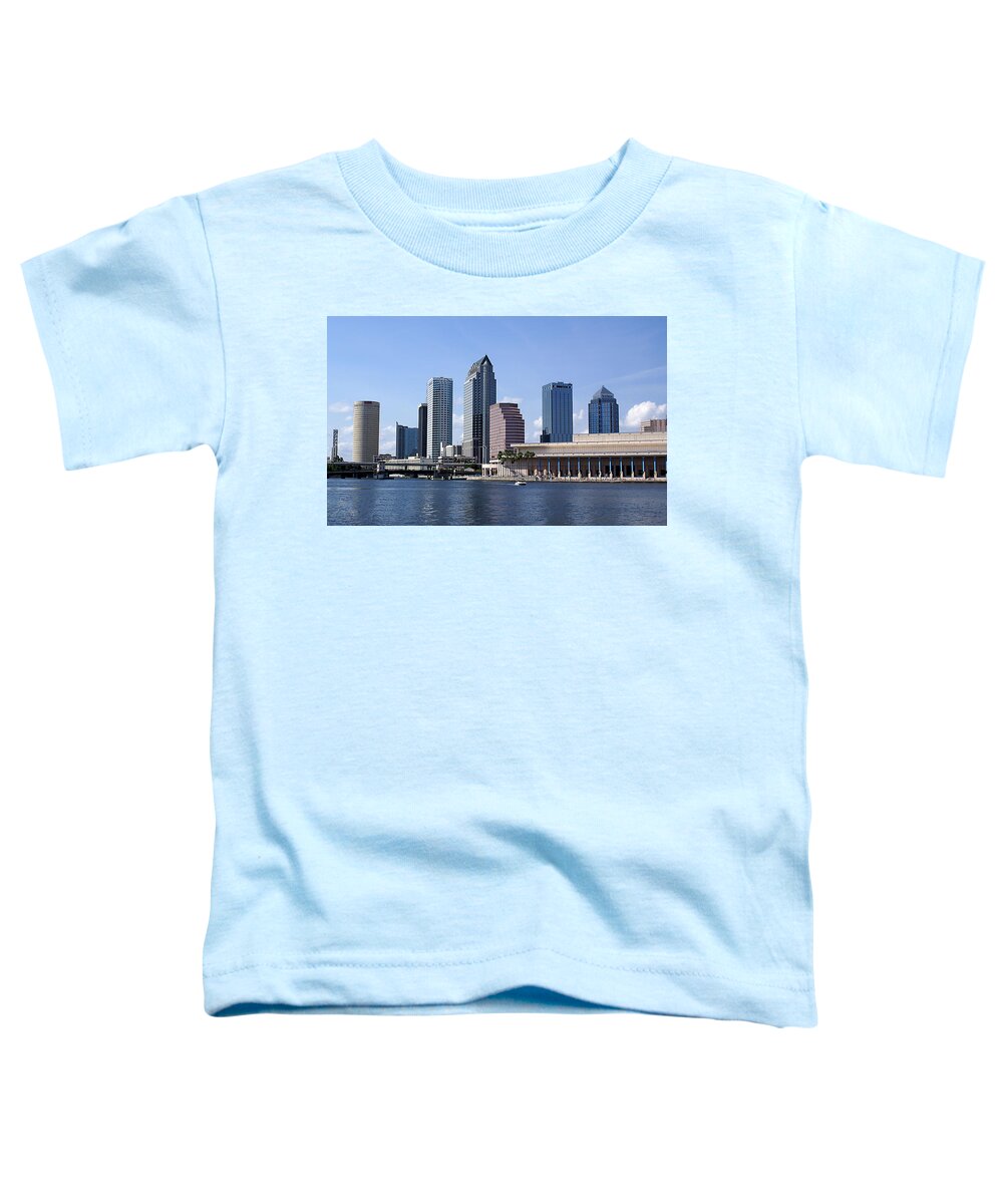 Cityscape Toddler T-Shirt featuring the photograph Downtown Tampa by Chauncy Holmes