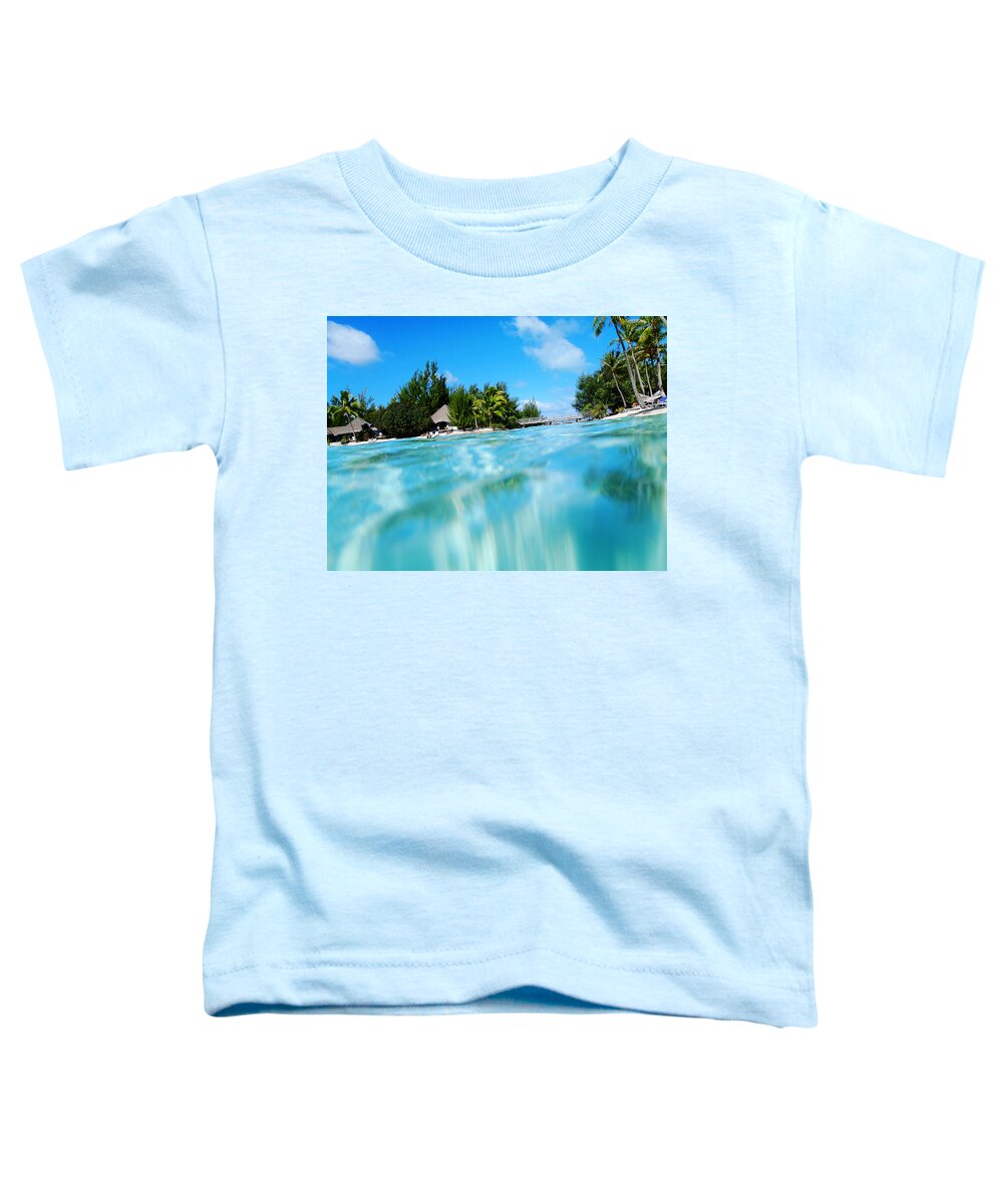 French Polynesia Toddler T-Shirt featuring the photograph Emerging by Zinvolle Art